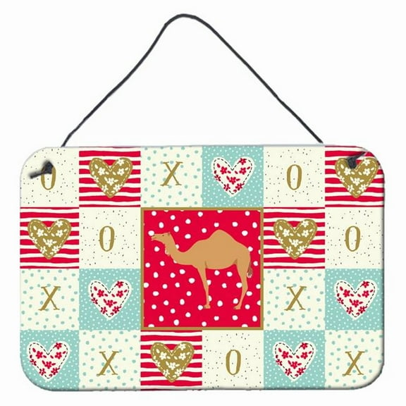 Caroline's Treasures CK5244DS812 Arabian Camel Dromedary Love Wall or Door Hanging Prints, 8x12, multicolor