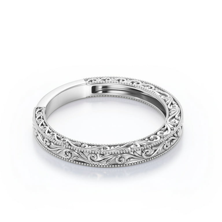 Women's Vintage Filigree Wedding Ring