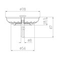 thumbnail image 4 of 2PCS Sink Strainer 7.9cm Stainless Steel Drain Filter,Prevent Clogged Debris for Kitchen Sink, 4 of 5