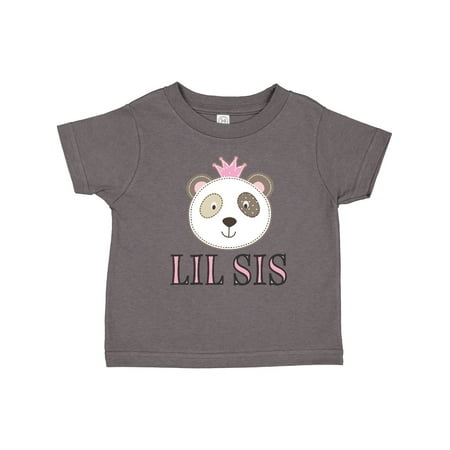 

Inktastic Little Sister Panda Lil Sis Gift Toddler Toddler Girl T-Shirt