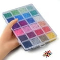 thumbnail image 4 of Glass 1 box 312G 24 color 12/0 Baking Paint Glass Seed Beads Round Mixed color 2mm Hole: 1mm 13G/color, 4 of 7