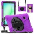 thumbnail image 1 of Funda para Samsung Galaxy Tab A11 de 8,7 pulgadas (2025) y Galaxy Tab A9 de 8,7 pulgadas (2023),funda protectora infantil a prueba de golpes con portalápices, correa de mano giratoria de 360 ​​grados, 1 of 9