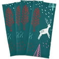 thumbnail image 2 of GZHJMY Snowflakes Caribou Kitchen Dish Towel Set, Drying Kitchen Towels Tea Towels Gift Set for Drying Cleaning Cooking Baking 1Pcs, 2 of 7