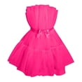 thumbnail image 3 of 2023-vestido de tul para mujer, Vestido corto sin mangas, vestido de fiesta continuo de princesa de malla sólida, 3 of 3
