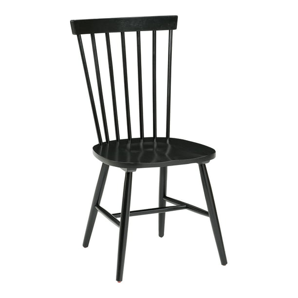 OSP Home Furnishings Eagle Ridge Dining Chair, Black - Walmart.com