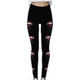 thumbnail image 4 of BLVB Women's High Waist Christmas Leggings Printed Holiday Tights Workout Yoga Pants Gym Clothes, 4 of 4