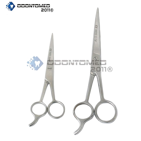 Odontomed2011® 2 Pcs Professional Barber Hair Dressing Scissors 5.5" 7.5" Hair Cutting Scissors/barber Shears - Ice Tempered - Stainless Steel Odm