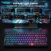 DarkBeacon Gaming Keyboard 87 HE Mechanical Keyboard with Hall Effect Magnetic Switch, RGB Backlit, Wired Keyboard for PC Gamer
