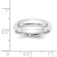 thumbnail image 3 of Bague de Mariage Confort Platinum 5mm Taille 7 Classique en Forme de Domed, 3 of 9