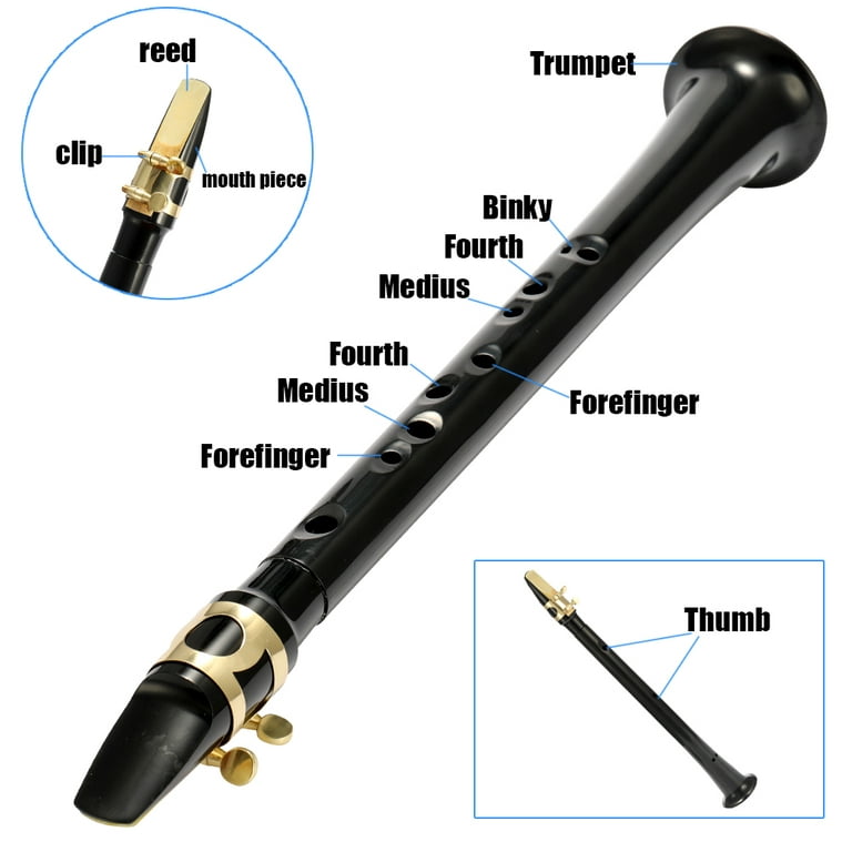 Generic Pocket Saxophone Simple Sax Reed Tooth Pad Set Black @ Best Price  Online