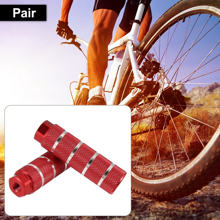 1 Pair Mountain Bicycle Axle Pedal Alloy Foot Stunt Pegs Cylinder Mtb Bike  Pedal Anti-slip Front Rear Axle Foot Pick -t