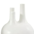 thumbnail image 5 of CosmoLiving by Cosmopolitan 6"W, 7"H Round Bud White Ceramic Vase with Multiple Openings, Set of 3, 5 of 12