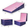 thumbnail image 2 of Patiojoy Incline Gymnastics Mat Wedge Shape Foldable Fitness Mat for Tumbling & Practice Pink, 2 of 9