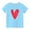 Blue, variant on MeetoTime Valentine's Day Heart Printed Kids Short Sleeve Tops Casual Loose Cotton T-Shirt for Boys Girls Summer Clothes