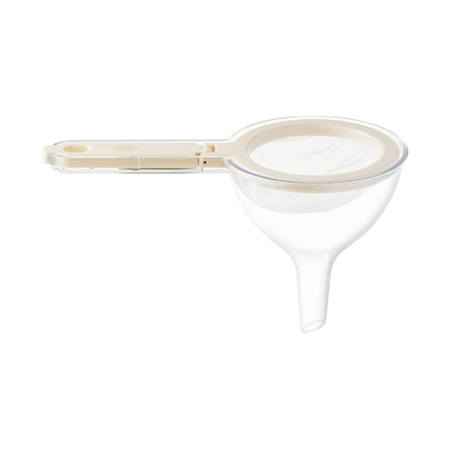 Tnarru Mesh Food Filter Strainer, Food Funnel with with Handle Mesh Colander Kitchen Strainer Funnel for Honey Juice Oil
