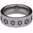 thumbnail image 2 of Star of David Tungsten Carbide Ring, 2 of 9