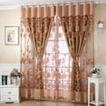 thumbnail image 4 of Flower Tulle Door Window Curtain Drape Panel Sheer Scarf Valances Curtain, 1 Panel, 4 of 5
