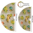 thumbnail image 3 of GZHJMY Thanksgiving Tree Skirt Yellow Sunflower Pumpkin Car Xmas Tree Skirt Floor Door Round Mat Decorations for Holiday Party Home Christmas Day Ornaments, 35.4", 3 of 6