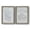 Barnwood Grey, variant on Subtle Transitions I - Premium Framed Canvas 2 Piece Set - Ready to Hang