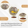 thumbnail image 2 of Athens Relief Globe, 12-inch Diameter, Illuminated, Raised Relief, 2 of 7