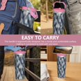 thumbnail image 7 of 30oz Handheld Travel Tumbler with Handle – Double Wall Stainless Steel Insulated Cup, Flip Straw Lid, Leak-Proof & BPA-Free for Hot and Cold Drinks – Durable Coffee & Juice Mug Pink, 7 of 7