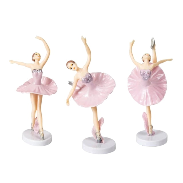Bailarina Pastel Sunnimix Topper Pastel 3 Piezas Rosa 14,5 cm