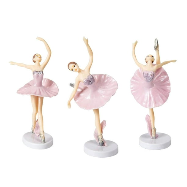 3 uds bailarina pastel Topper selecciones de pastel estatuilla Picnic fiesta de cumpleaños