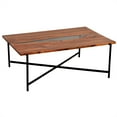 thumbnail image 1 of Alaterre Meuble Table Basse Rivers Edge 48 Pouces en Bois d'Acacia et Acrylique, 1 of 7