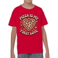 thumbnail image 2 of Heart-Shaped Pizza Love Youth's T-shirt, 2 of 3