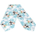 thumbnail image 2 of SKYSONIC Table Runner Cows Milk Bottle and White Blobs Washable Table Cloth Runner for Holiday Home Wedding Table Top Decoration 13x90 Inches, 2 of 5