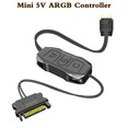 thumbnail image 1 of AR-1 RGB Controller Cable 5V 3 Pin 3pin to SATA ARGB Mini Controller HUB Adapter for PC Fan Cooling Fan Light Strip ARGB Adapter, 1 of 6