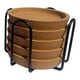 thumbnail image 4 of Juego de 5 posavasos redondos de corcho con borde y soporte, antideslizantes y aislantes térmicos, para bebidas frías y calientes, vasos de bar o, 4 of 9