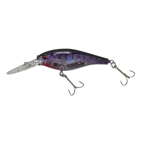 Berkley Flicker Shad Fishing Lure, Flashy Purple Tiger, 3/16 oz
