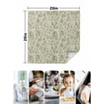 thumbnail image 4 of Sage Green Flowers Cloth Napkins Set of 4 Reusable Dinner Napkins, Rustic Pastoral Botanical Floral Leaf Cocktail Napkin Washable Table Napkins for Wedding/Holiday Party/Baby Shower 20"x20", 4 of 7