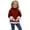 D445/Red, variant on Afdoent Girls Sweaters Lined Knitted Sweater Warm Pullover Soft Cozy Kids Top Fall Winter Clothes 6-7 Years