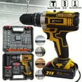 thumbnail image 3 of 21V Rechargeable Multifunctional Electric Drill - Lithium Battery, Impact Pistol Drill & Screwdriver - for DIY/Home Projects & Jewelry Making, 3 of 14