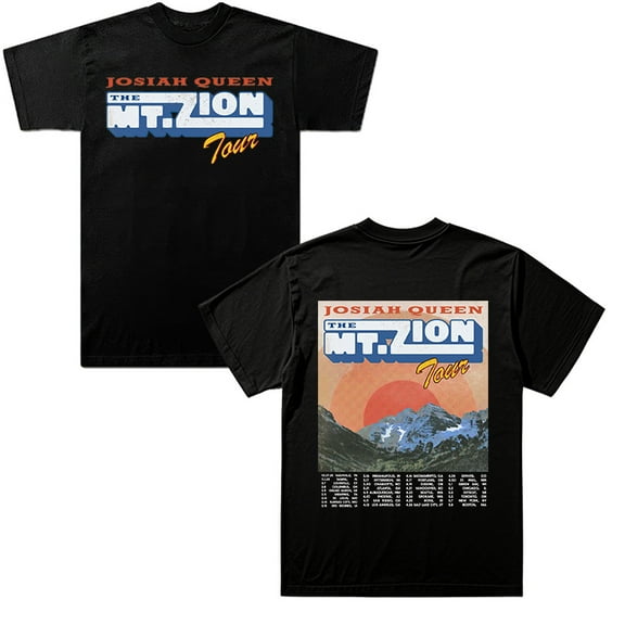 Josiah Queen Merch Mr.Zion Tour Summer Unisex Short-sleeved T-shirt Fashion Y2K Printed Casual Stylish Design Tee