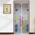 thumbnail image 2 of WYZworks (Floral Design) Magnetic Mesh Hands-Free Lace Screen Door (Various Designs Available), 2 of 3