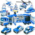 thumbnail image 5 of EXERCISE N PLAY 8-in-1 City Police Building Blocks Set, 1039 Pieces, 5 of 8