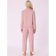 thumbnail image 3 of DARING DIVA Women's Soft Modal Button Down Pajama Sets S Pink, 3 of 5