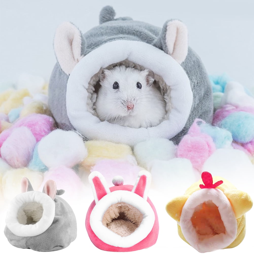 Hamster House Cage Wood Bed Small Animal Pet Guinea Pig Squirrel Gerbil Nest Toy 