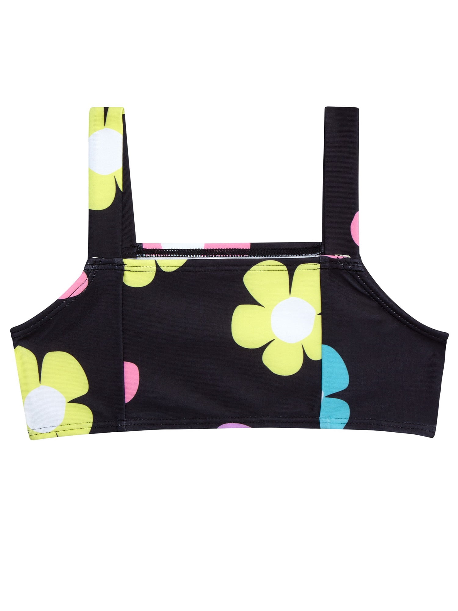 Jessica Simpson Toddler Girls’ Bikini and Rash Guard Swim Set with UV Protection, 3-Piece, Sizes 2T-4T