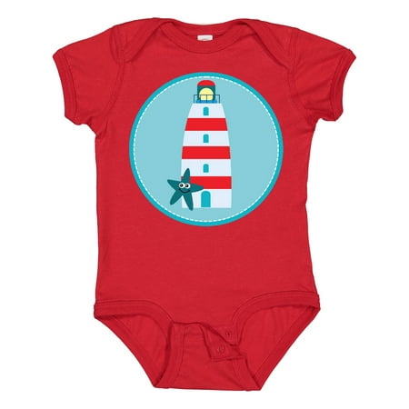

Inktastic Lighthouse Nautical Beach Gift Baby Boy or Baby Girl Bodysuit