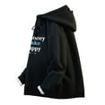 thumbnail image 2 of LpwkSSA Men's Casual Hoodies Long Sleeve with Pocket Hooded Graphic Letter Print Sweatshirts Hoody Baggy Pullover Loose Fit Cute Lightweight Sweater Coats Black L, 2 of 4