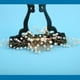 thumbnail image 4 of Peineta para el pelo de novia, tocado con flores de cristal y perlas de imitación, accesorio para el pelo hecho a mano para banquetes de boda, 4 of 5