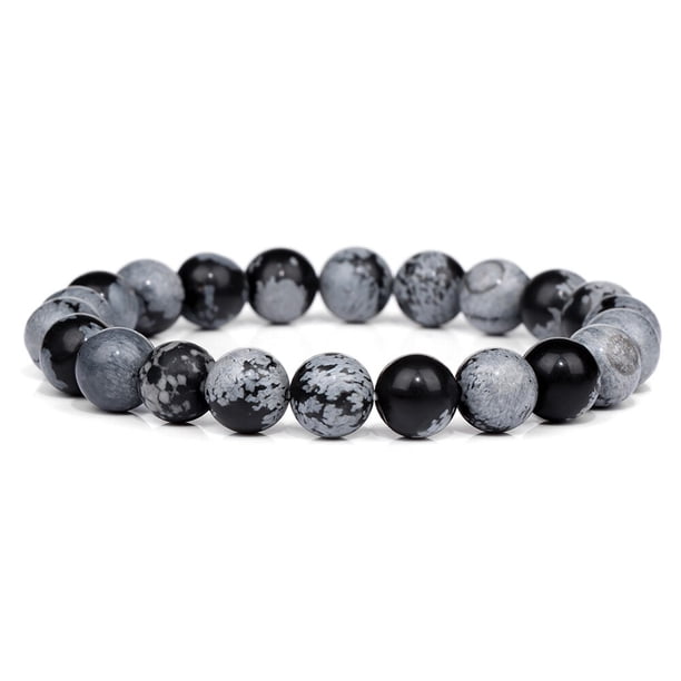 Pulseras de hombre, pulsera de ojo de tigre de energía curativa Natural, brazalete de cuentas de lapislázuli pulido de 8 mm, Pulsera elástica, joyería para mujer Tan Jianjun unisex