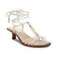 thumbnail image 2 of Sam Edelman Dacie Modern Ivory Beaded Tie-Up Kitten-Heeled Dress Sandals (MODERN IVORY, 5), 2 of 5