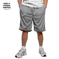 thumbnail image 6 of Men's Athletic Mesh Shorts with Drawstring 2 Pockets Lightweight Gym Workout Wear Basketball Shorts 8" Inseam, Pack of 3, 6 of 6