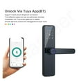 thumbnail image 3 of Bluetooth Smart Door Lock For Tuya Biometric Fingerprint Lock Keyless Entry With Passcode Smart IC Card And Tuya App ,Easy to Install, 3 of 7
