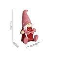 thumbnail image 2 of Christmas Gnome Resin Ornament for Home Decor, Festive Tabletop Decoration, Holiday Gift for Family and Friends, Cute Dwarf Figurine for Mantel Shelf Display, 2 of 5